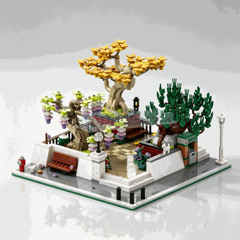 Bonsai Garden Lego Set - 1309 Parça Köşe Parkı Bonsai Ağacı