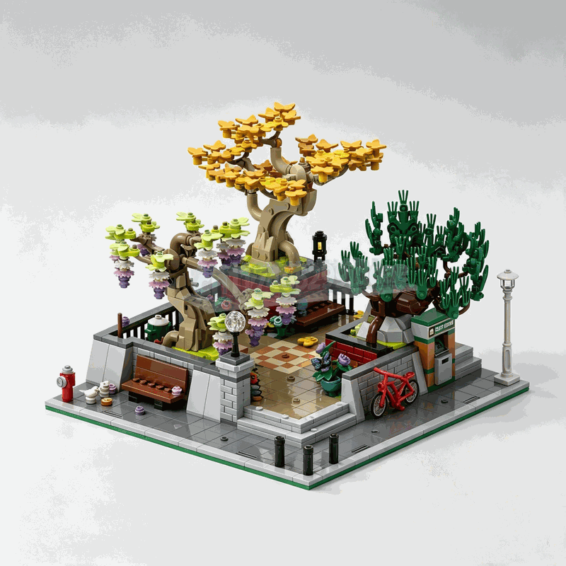 1309 Parça Köşe Parkı Bonsai A - Bonsai Garden Lego Set incelemesi ve fiyatı