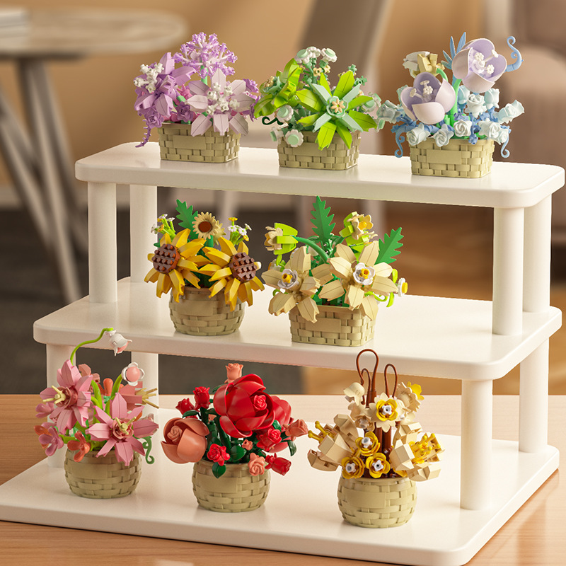 DIY MOC Saksıda Gül Ayçiçeği B - Bonsai Garden Lego Set incelemesi ve fiyatı