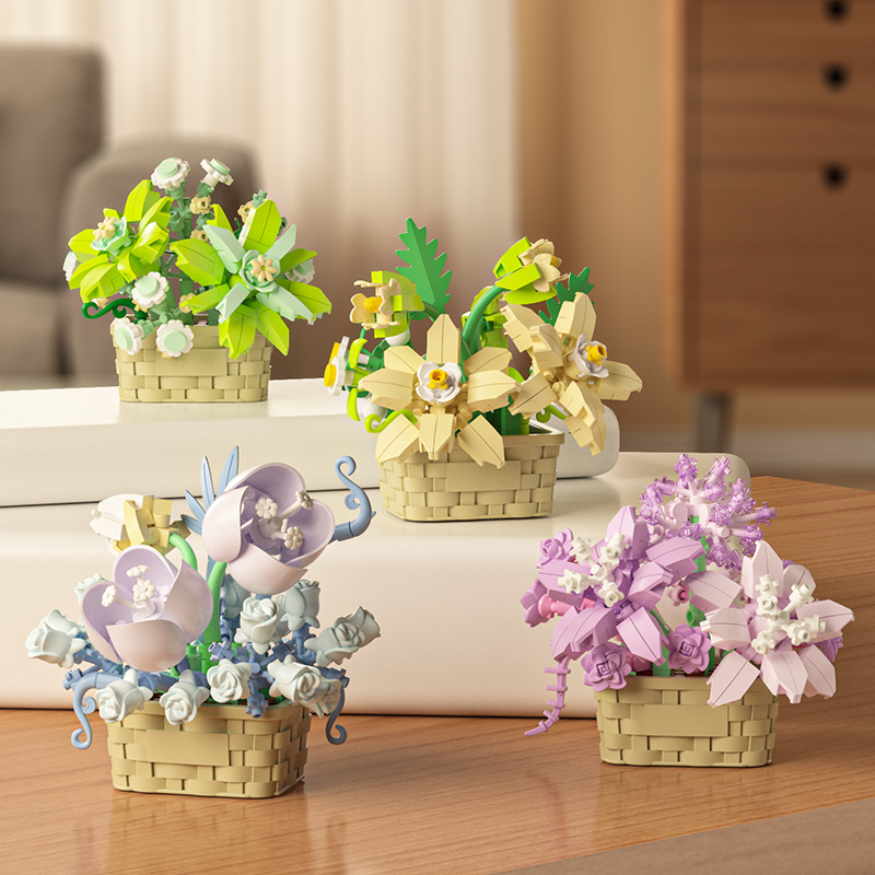 DIY MOC Saksıda Gül Ayçiçeği B - Bonsai Garden Lego Set incelemesi ve fiyatı